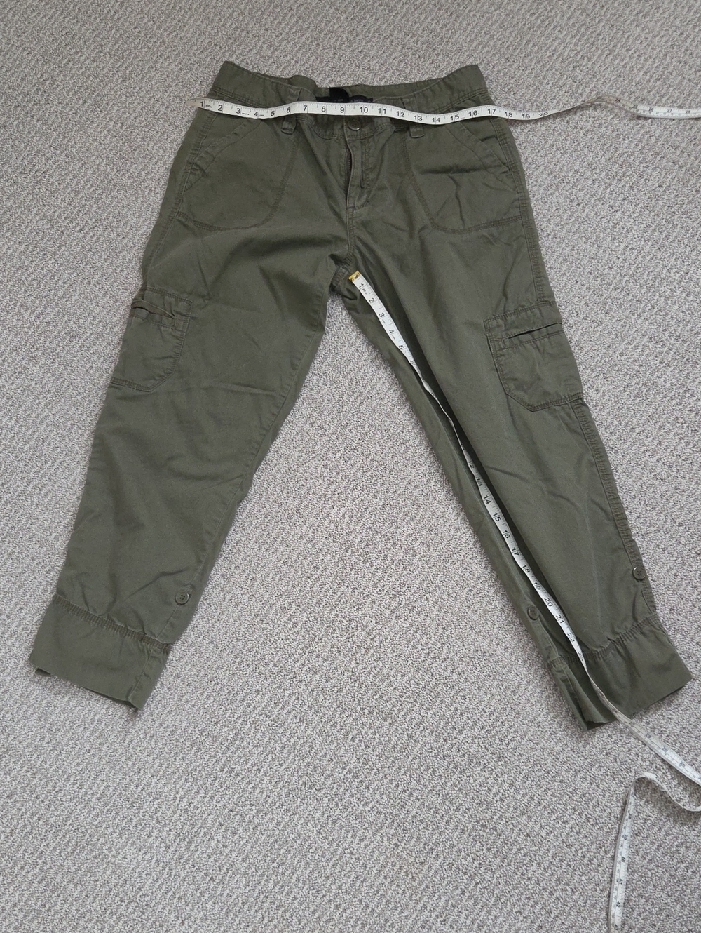 Calvin Klein Jeans Olive Green Women's Cargo Pants